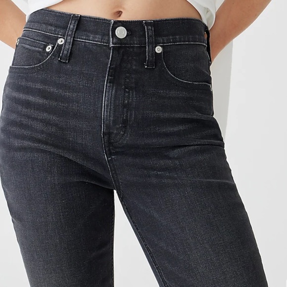 J.Crew High-rise slim demi-boot jean in Charcoal wash - Picture 3 of 8